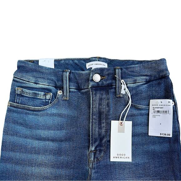 NWT Good American Good Legs Shadow Pocket Straight Jeans Size 2/26 Retail $139 - Picture 4 of 8